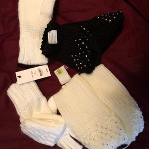 Bejeweled fingerless gloves